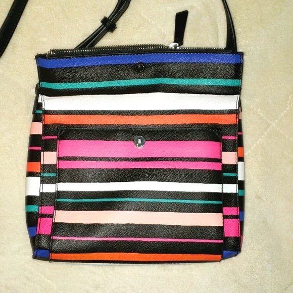 Liz Claiborne Happy Stripes Crossbody Bag  (NWOT) - Picture 5 of 7